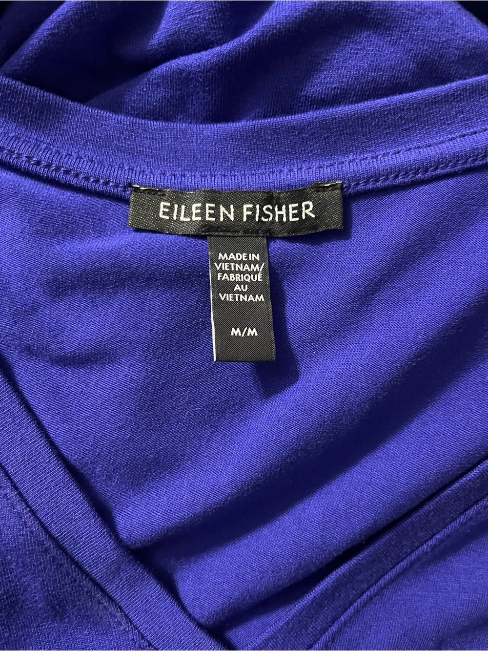 Eileen Fisher 2 Pocket Blue Dress Sz M - Picture 4 of 5